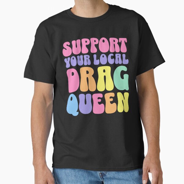 Item preview, Support Your Local Drag Queen Story Hour Retro Aesthetic Back Print LGBTQ Rights designed and sold by PUFFYP.