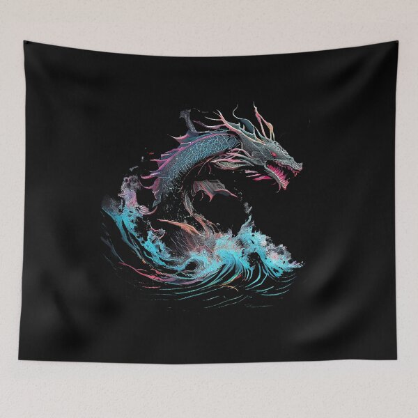 Item preview, Synthwave Chinese Dragon designed and sold by pedrogag.