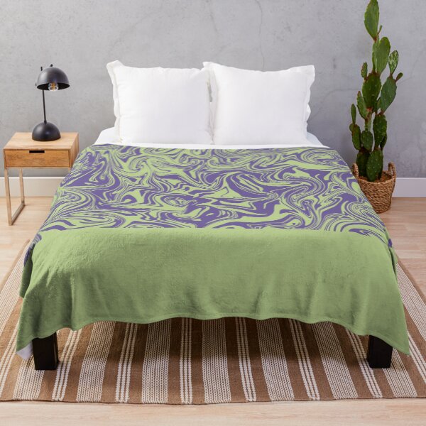 Item preview, Liquid Swirl - Lettuce Green and Ultra Violet designed and sold by Printables Passions.