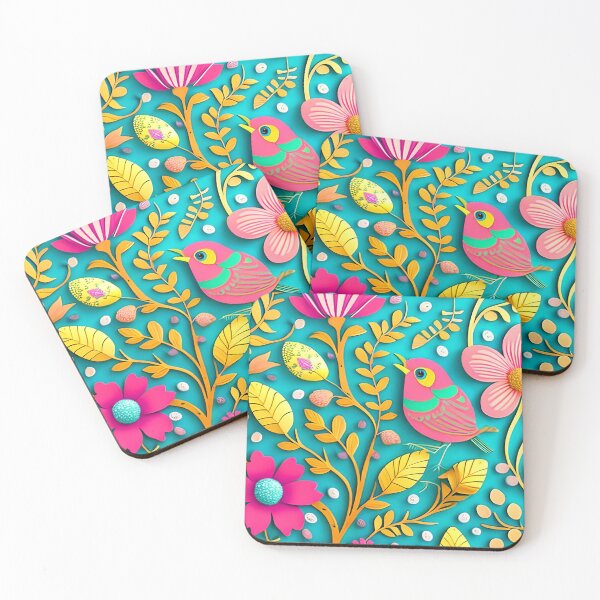 Item preview, Do it yourself style: Birdy in the Cyan Field designed and sold by JoanNinjaHen.