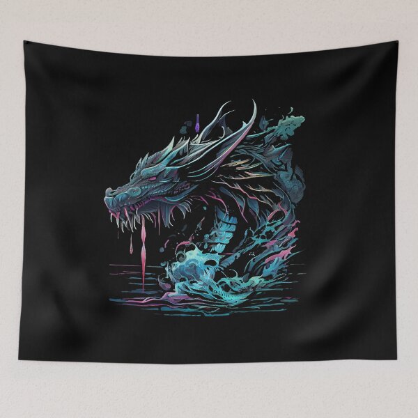 Item preview, Synthwave Chinese Dragon designed and sold by pedrogag.