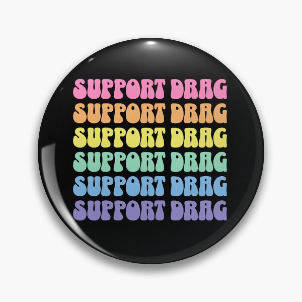 Item preview,  Support Drag Queen Shows LGBTQ Pride Retro Rainbow Back Print designed and sold by PUFFYP.