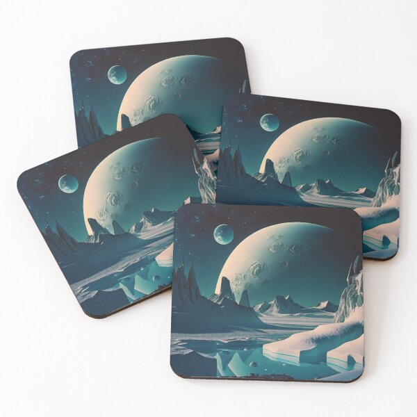 Item preview, Space Ice Lake and Mountains designed and sold by Synthetic-Dream.