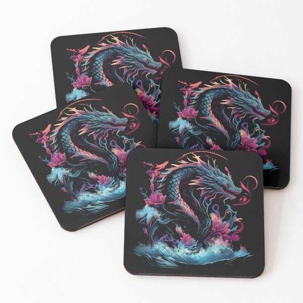 Item preview, Synthwave Chinese Dragon designed and sold by pedrogag.