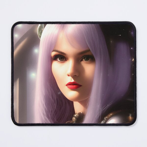 Item preview, Beautiful Biopunk Princess with lilac hair designed and sold by DibuHumor.