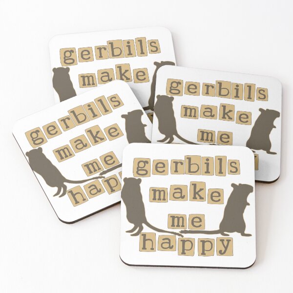 Item preview, Gerbils make me happy designed and sold by Becky-Marie.