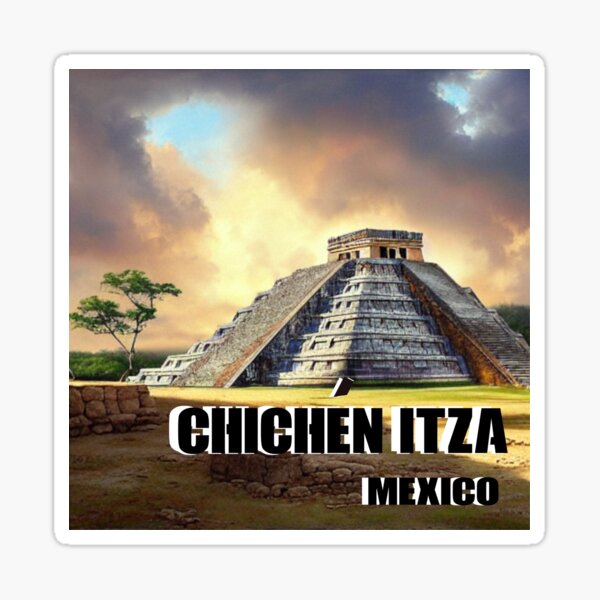 Epic Mexico Stickers Sightseeing Icons & Images Map Flag Cancun Chichen  Itza Pinata 30 Color Mexican Stickers 