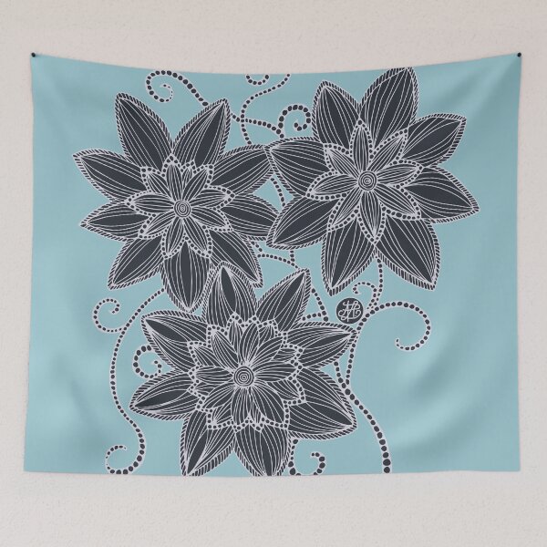 Item preview, Blue Flowers designed and sold by artlovepassion.