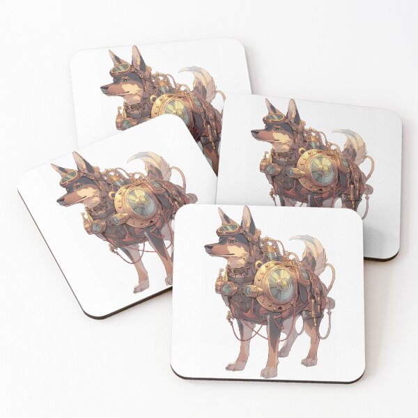 Item preview, Steampunk Armored Security Dog designed and sold by weirdrt.
