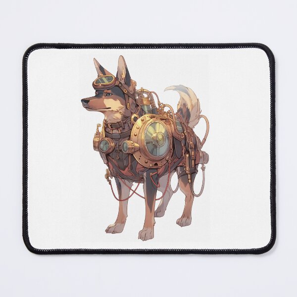 Item preview, Steampunk Armored Security Dog designed and sold by weirdrt.