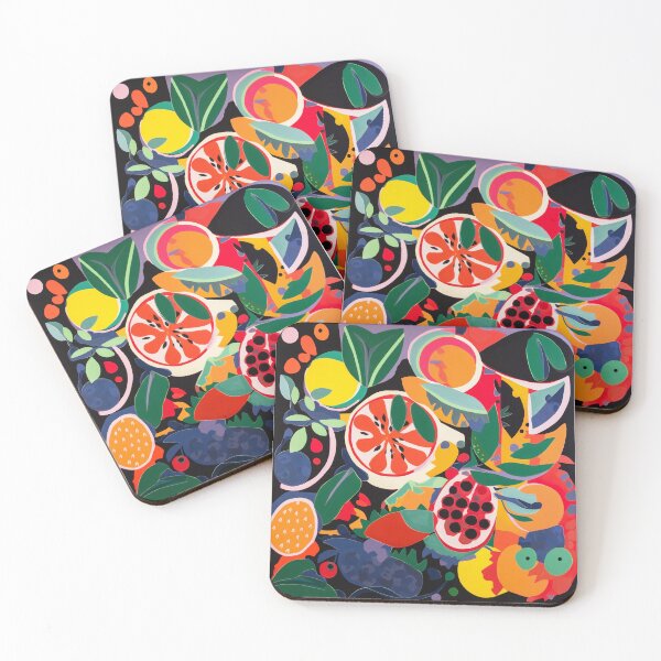 Item preview, Abstract Fruit Salad in Bold Geometry designed and sold by cleckert.