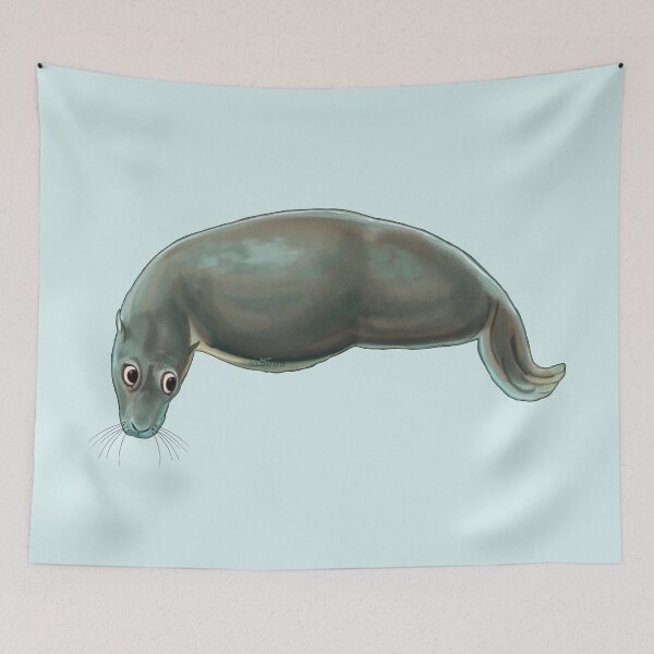 Item preview, Side Eye Sealion painting designed and sold by AK-Hevonen.