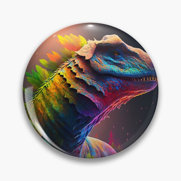 Item preview, Dinosaur in surreal colors designed and sold by Cr-AI-tive.
