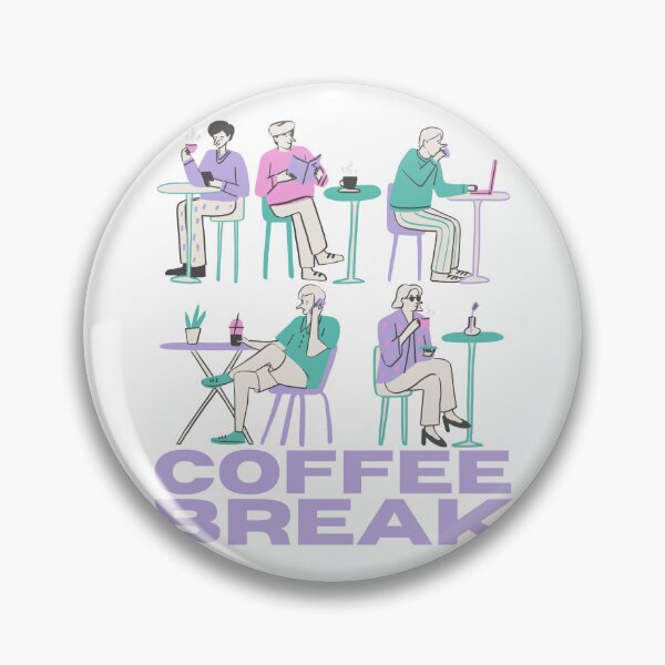 Item preview, Coffee break, purple designed and sold by ThingsByHerkiel.