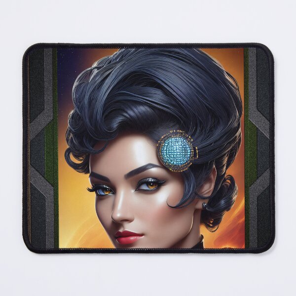 Item preview, The Communications Engineer Evoratae Dinecatcious Golden Age Of Sci-Fi Fantasy Portrait AI Concept Art by Xzendor7 designed and sold by Xzendor7 Digital Art Creations.