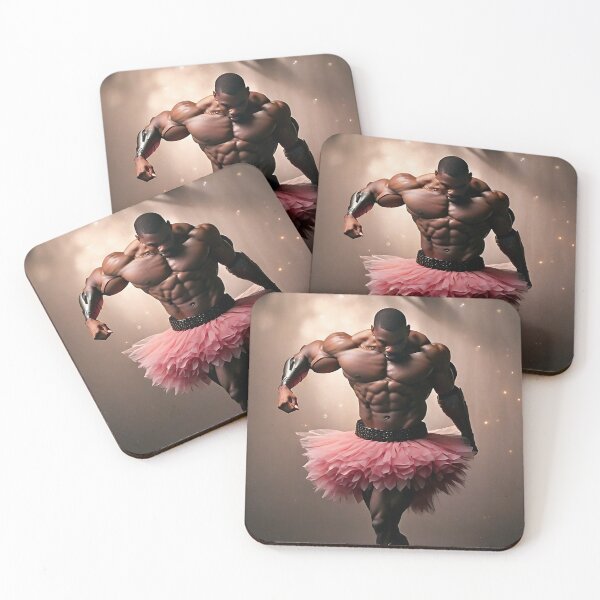 Item preview, Bodybuilder in pink tutu designed and sold by SheepAttack.