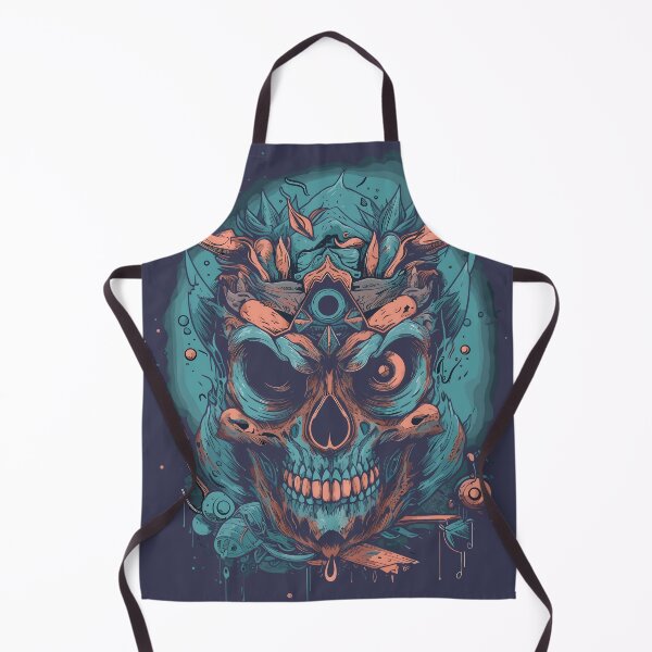 Item preview, Reaper demon skull designed and sold by TheInspiredAI.
