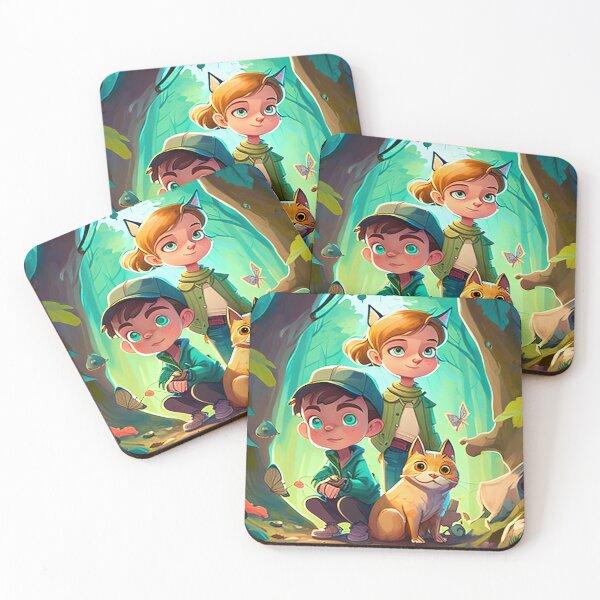 Item preview, Children in the forest cat designed and sold by SirCed.