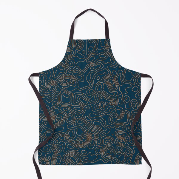 Item preview, Topography orange map line pattern designed and sold by SweetLog.