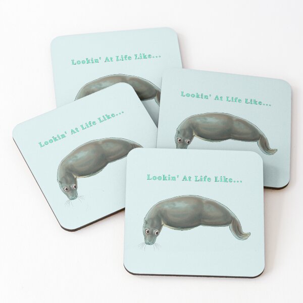 Item preview, Side Eye Sealion painting designed and sold by AK-Hevonen.