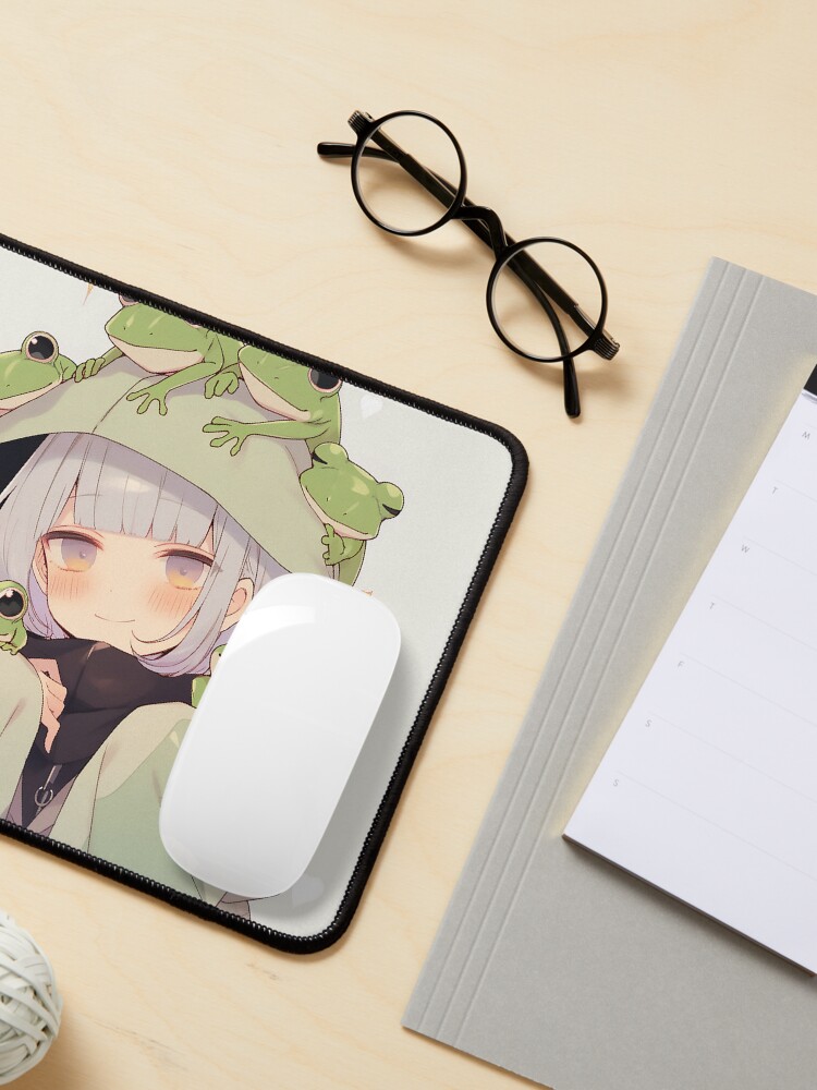 Cute Grey Hair Anime Frog Girl Poster for Sale by PatternzPro