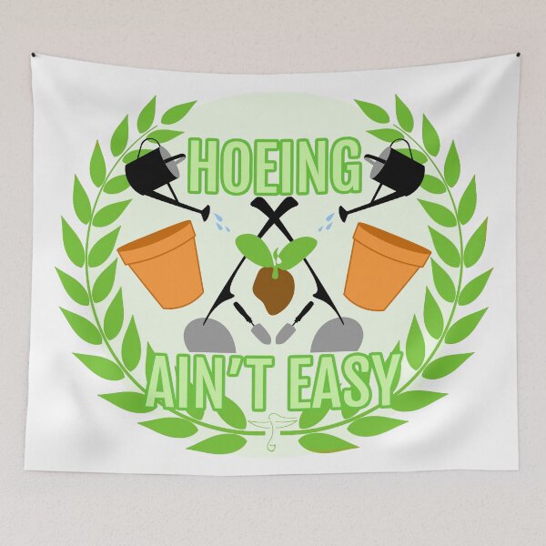 Item preview, Hoeing Aint Easy designed and sold by DeStoya.