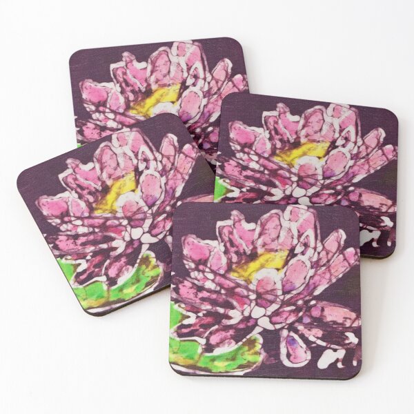 Item preview, Water Lily Batik designed and sold by TrilliumArts.