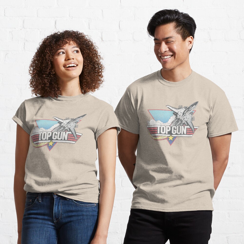 : Top Gun Retro Jet Logo T-Shirt : Clothing, Shoes & Jewelry