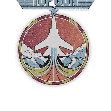 Artwork thumbnail, Top Gun Jet Patch Vintage Logo by FifthSun