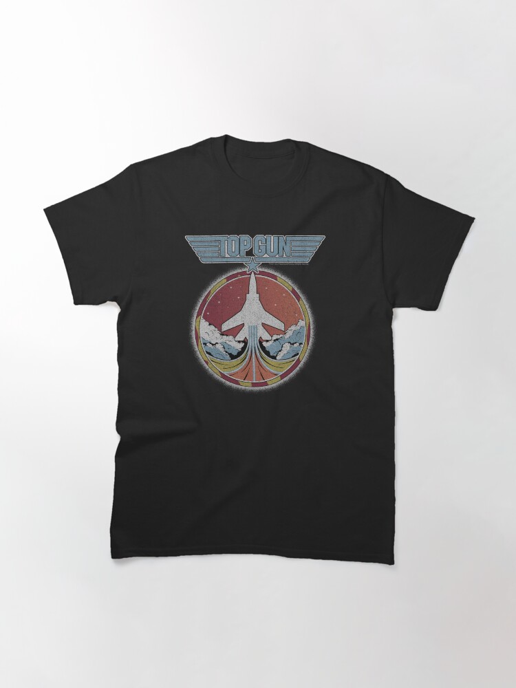 Thumbnail 3 of 7, Classic T-Shirt, Top Gun Jet Patch Vintage Logo designed and sold by FifthSun.