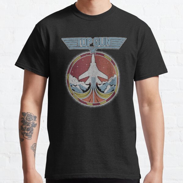 Écusson Jet Top Gun Logo Vintage T-shirt classique