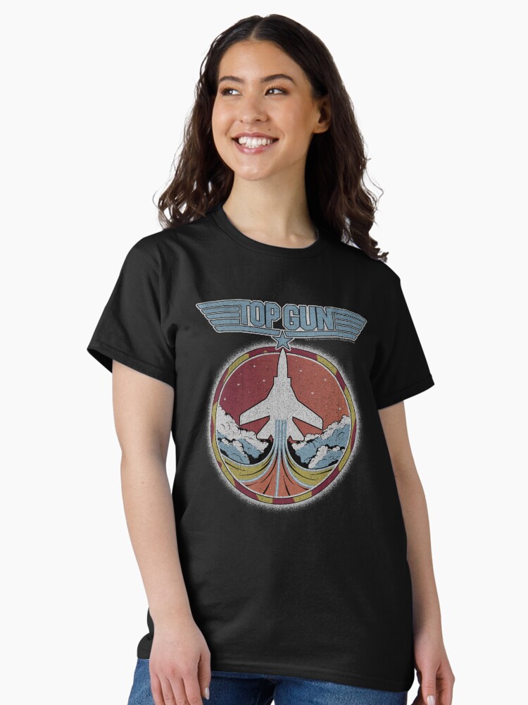 Thumbnail 1 of 7, Classic T-Shirt, Top Gun Jet Patch Vintage Logo designed and sold by FifthSun.