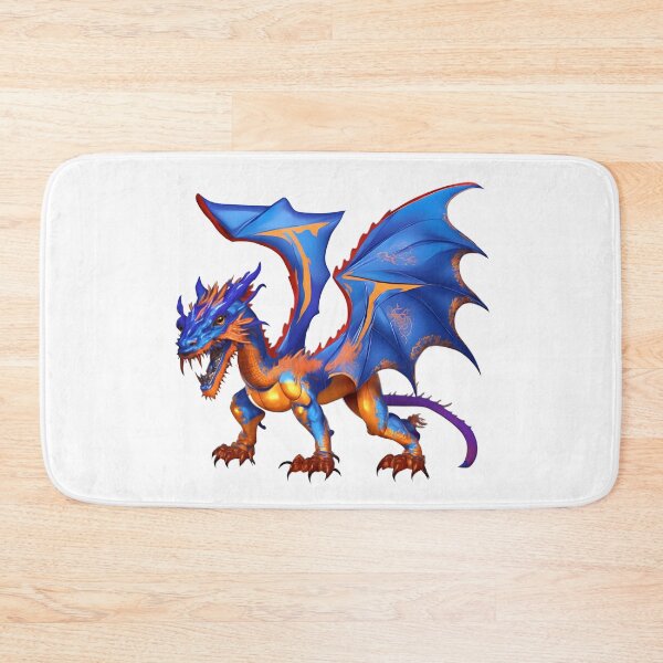 Item preview, Roaring Dragon in Blue & Orange (large) designed and sold by RADRussell.