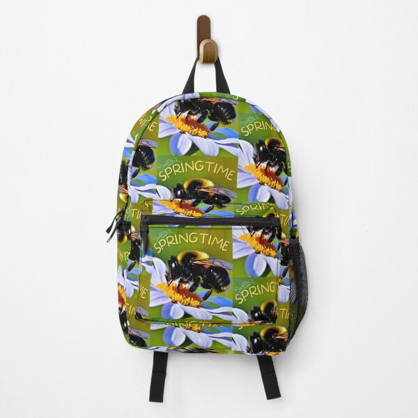 Item preview, Springtime Bumblee Pollinator Colorful Native Gardens Design designed and sold by EarthArtDesigns.