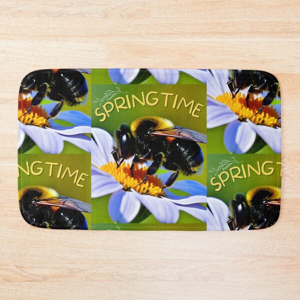 Item preview, Springtime Bumblee Pollinator Colorful Native Gardens Design designed and sold by EarthArtDesigns.