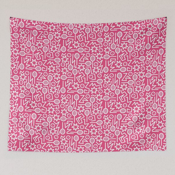 Item preview, Crazy tennis on pink designed and sold by ArtbyCouture.