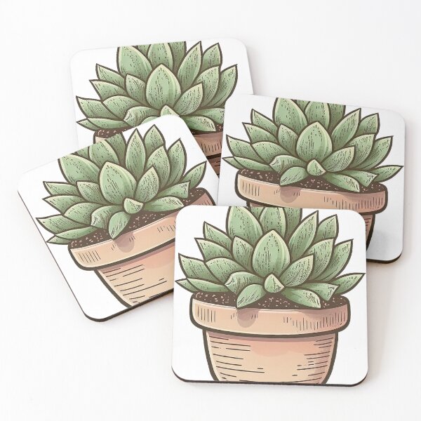 Item preview, Cute Potted Succulent designed and sold by SharpCookie.