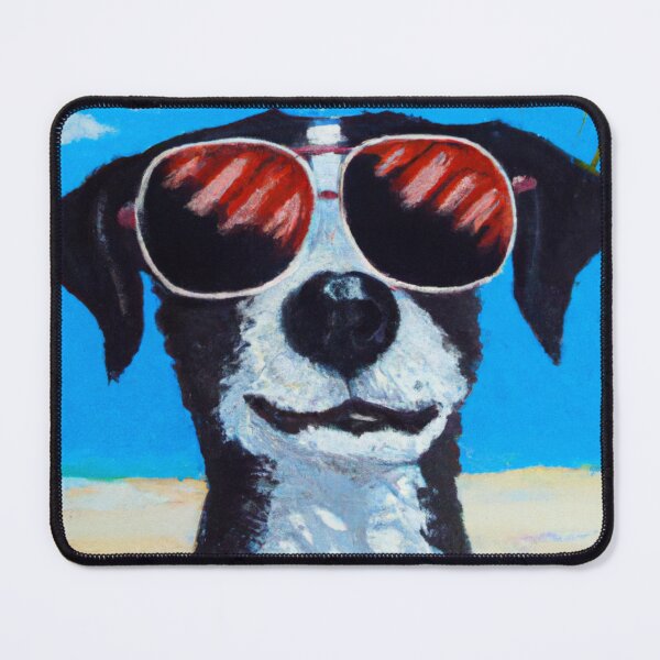 Item preview, Artful dogs - dog posing at the beach designed and sold by kookycomet.