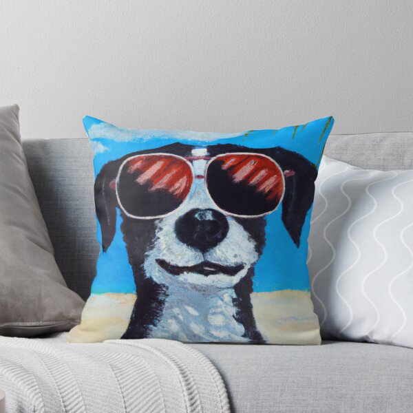 Item preview,  Artful dogs - dog posing at the beach designed and sold by kookycomet.