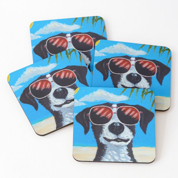 Item preview,  Artful dogs - dog posing at the beach designed and sold by kookycomet.