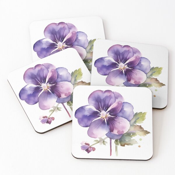 Item preview, Violet in watercolor designed and sold by VisualDepot.