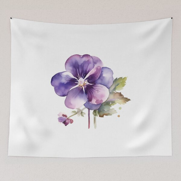 Item preview, Violet in watercolor designed and sold by VisualDepot.