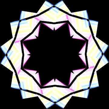Artwork thumbnail, multicolored star by Meo Design
