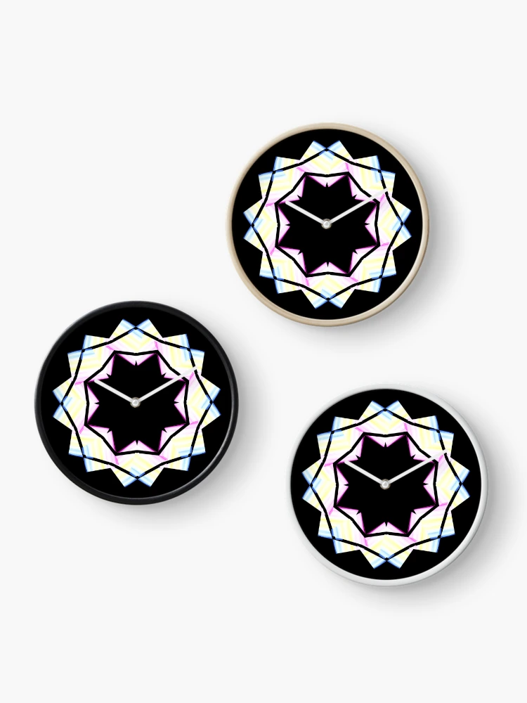 Thumbnail 3 of 4, Clock, multicolored star designed and sold by Meo Design.