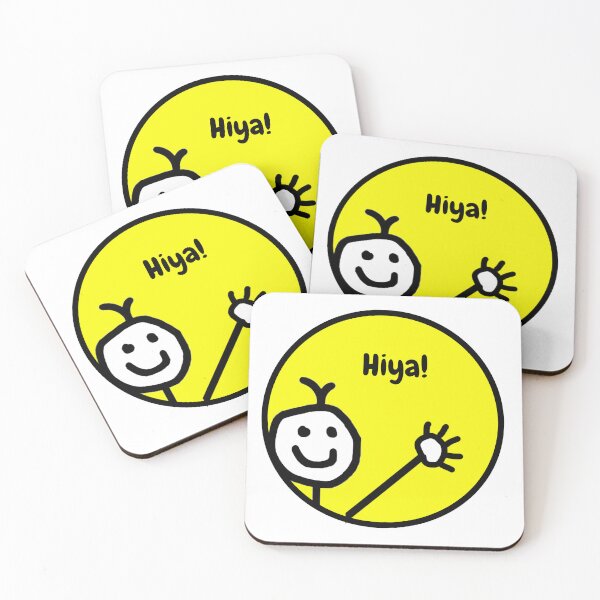 Item preview, Cute Smiling Waving Happy Face Cartoon on Yellow designed and sold by michellelegrand.