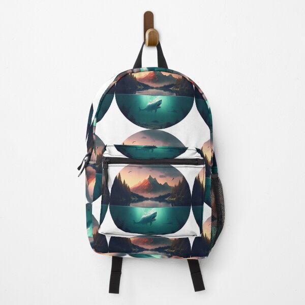 Item preview, Shark in the Lake: Piranhas, Mountains and a Sunset designed and sold by Krystmiks.