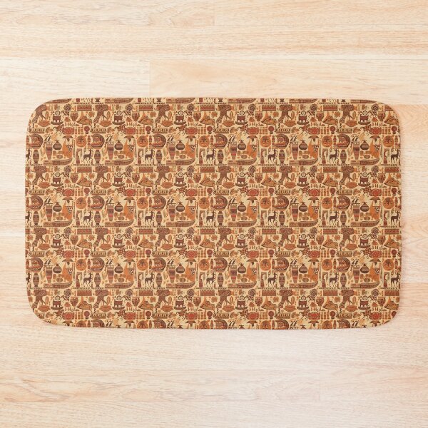 Item preview, Savannah Sunset: An African-Inspired Pattern Design in Orange and Brown Shades designed and sold by soulfulfaces.