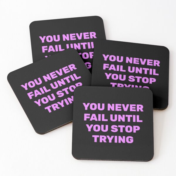 Item preview, You Never Fail Until You Stop Trying designed and sold by Inspirationmotivation.