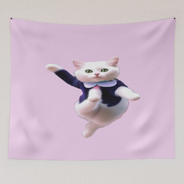 Item preview, Dancing Feline Cat Flying through the Air  designed and sold by deniselynnimage.