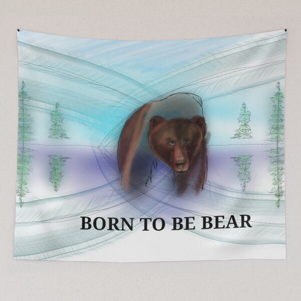 Item preview, Born to be bear designed and sold by Carola_Zain_Text_und_Illustration.